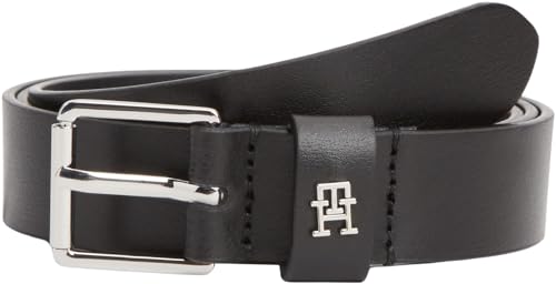 Tommy Hilfiger Th Square 2.5 Silver Aw0aw18651 Ceinture réglable, Black (Black), 100 cm Femme