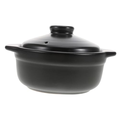 Ipetboom Cacerola de Cerámica Multifuncional con Tapa Olla de Estofado para Cocinar y Guisos Casa para Reuniones y Fiestas