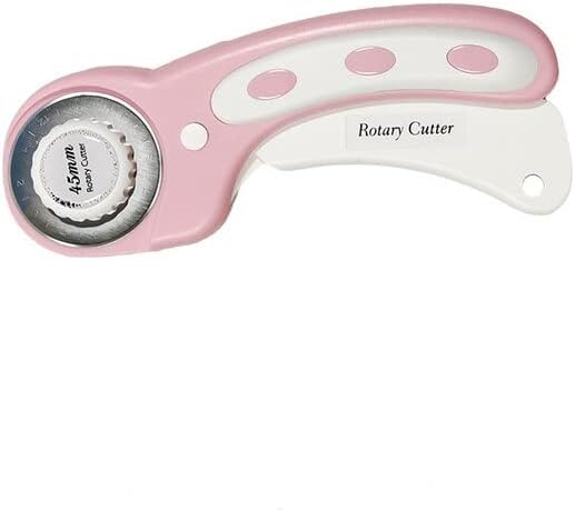1 Pc DIY 45mm Rotary Cutter With Blade For Fabric, Leather, Paper, Felt Circular Cutting Patchwork Cutting Tools - (Color: pink)