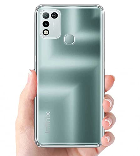 Image of Soft Flexible Silicone Back Cover Compatible with Infinix Hot 10 Play, Transparent Case