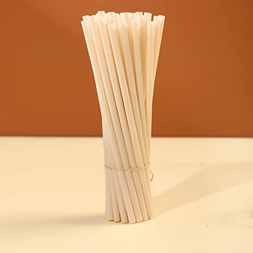 Ecovibe Bamboo Fiber Straws Disposable Straws Bamboo Fiber Degradable Disposable Straws（200 Pcs） #TOP5
