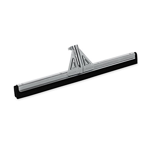 Rubbermaid Commercial Products Heavy-Duty Floor Squeegee, 22-inch Dual Moss, Silver/Metal, Heavy Duty Rubber Floor Scrubber for Bathroom/Garage/Tile by Rubbermaid Commercial Products - Used condition - US$15.96