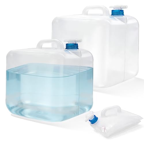 2 Pack 5.3 Gallon Collapsible Water Container