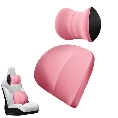 Cojín lumbar para coche, soporte para el cuello del coche - Almohada de cintura de espuma suave con correa ajustable | Cojín ergonómico para el respaldo del automóvil, accesorios para el asiento del a