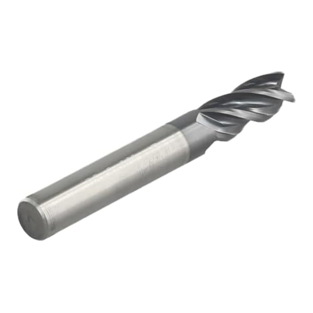 4 Flute Solid Carbide End Mill AlTiN Coating DIN 6527L for HPC High Performance Cutting Steel for Stainless Iron Plastic Wood 1-20mm