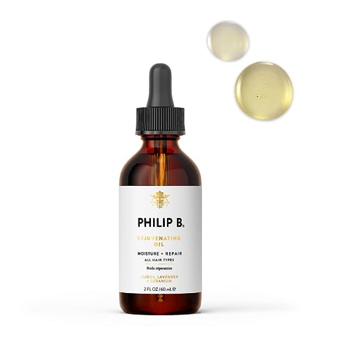 PHILIP B Rejuvenating Oil 2 oz. (60 ml) | Long-Term Hair Repair, Youthful Bounce, Strength and Shine