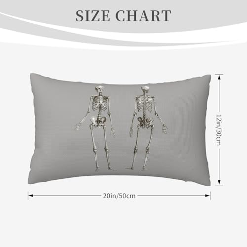 Housse de coussin imitation lin squelette humain de qualite pour canape - 7