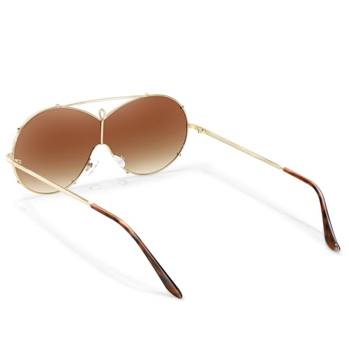 BOTPOV Trendy Aviator Sunglasses Men Women Retro Metal Frame Shades Lentes De Sol Para Mujer BP36124