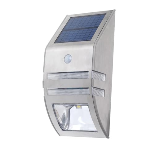 SHINEOFI Applique Murale Solaire Inox Détecteur Mouvement