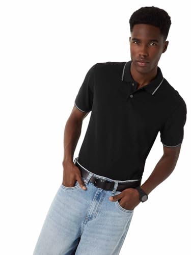 Image of Max Men's Polycotton Half Sleeves Regular Fit Solid Polo T-Shirt