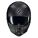 ScorpionEXO Covert 2 Open Face 3/4 Full Mode Motorcycle Helmet Bluetooth Ready Speaker Pockets Interchangeable Mouth Cover DOT Approved Solid (Matte Black - 2X)