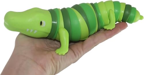 Image of Chocozone Crawling Caterpillar Toy Toddler Toys for Kids Flexible Clicky Sound Making Sensory Toys for 2+ Years Old Boys & Girls (21cm Crocodile)
