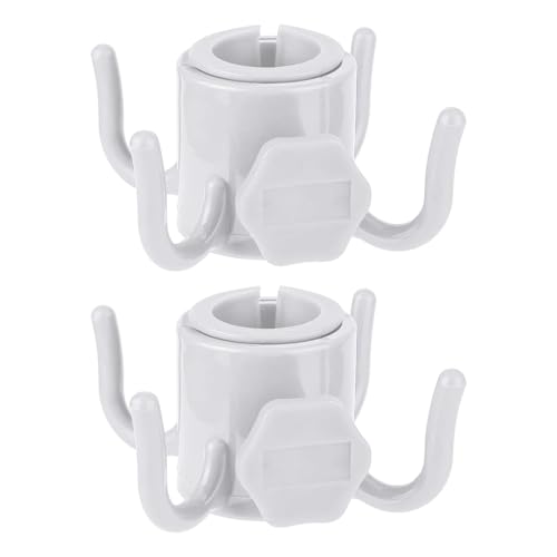 ZORVUJI Gancho Sombrilla Playa 4 Ganchos, Gancho Ajustable para Colgar en Sombrilla de Playa, Camping y Viajes – Ligero, Resistente, Ideal para Toallas, Bolsas, Gafas de Sol