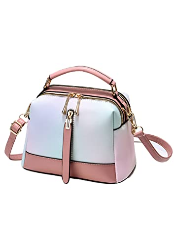 Women Small Top-handle Bag Texture Multicolor Crossbody Bags Shoulder Bag Purse