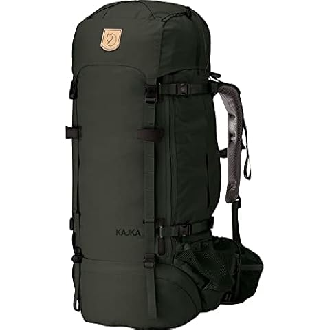 Fjällräven Trekking Rucksack Kajka, Forest Green, 90 x 40 x 31 cm, 100 L Cover