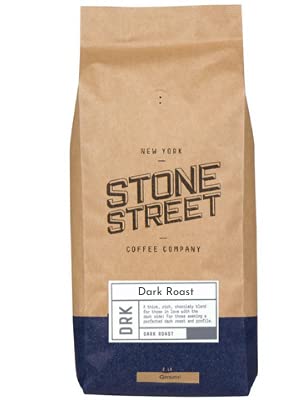 Stone Street Gourmet Coffee, Dark Roast, Ground, 2 LB Bag, Bold 100% Arabica Blend ...