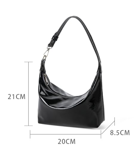 Leather Hobo Bags for Women Crescent Shoulder Bag with Adjustable Strap Clutch Purse Slouchy Tote Handbags 20252