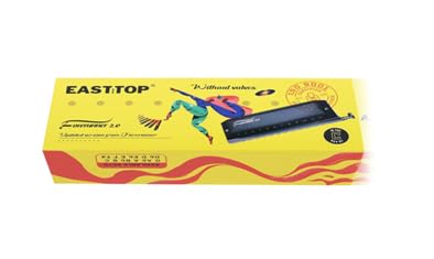Image of SymphonyMuzik EAST TOP Updated FORERUNNER 2.0 without valves Chromatic Harmonica 12-Hole 48 Tones C Key | Chromatic Mouth Organ Harmonica