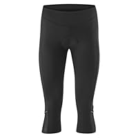 Gonso Bella, Damen Fahrradhose 3/4, Radtight mit Dry Up Air Sitzpolster, Hohe Bewegungselastizität und Komfortbund, Enganliegende Passform, Schwarz, Gr. 42