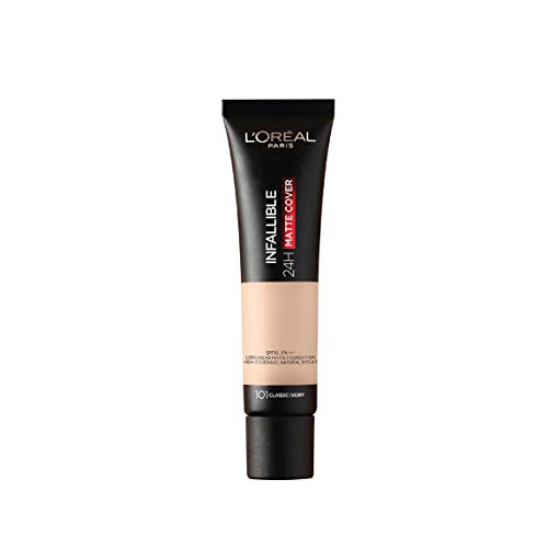 Image of L'Oreal Paris Infallible 24H Matte Cover Foundation, 101 Classic Ivory, 35ml