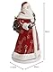 Villeroy & Boch Christmas Toys Memory Santa drehend, Santa Claus Figur mit Drehfunktion, Hartporzellan, Metall, bunt