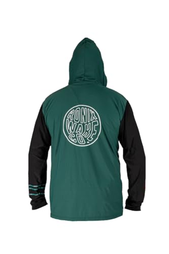 Ronix Men's UV Shade Wick Dry Hoodie - Jade/Black2