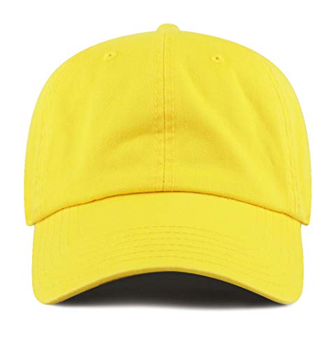Image of Cotton Baseball Cap Dad Hat - Washed Low Profile Adjustable Hat for Men Women Casual Outdoor Running Golf