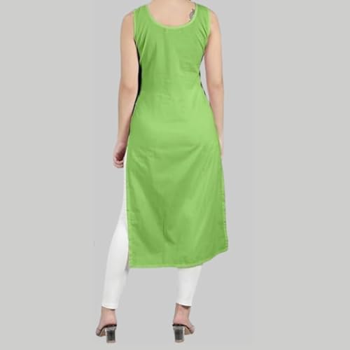 Image of Cotton Inner Slip camesoli for Women, Full Length Inner for Chikankari Kurti, Women Indoor Dress Cotton Sleeveless camesole,Holi Outfit