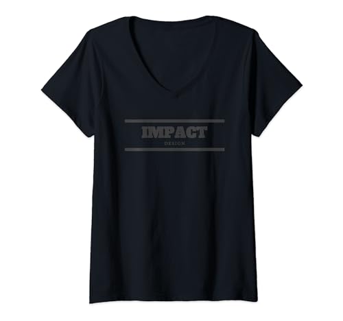 Womens Impact Design Accessories - Long Range, IPSC V-Neck T-Shirt