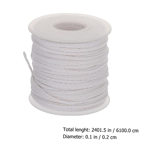 Mecha para vela trenzada de algodón natural para manualidades miniatura 4