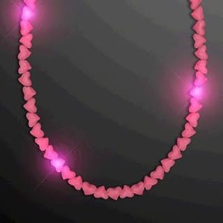 blinkee LED Pink Hearts Love Bead Necklace