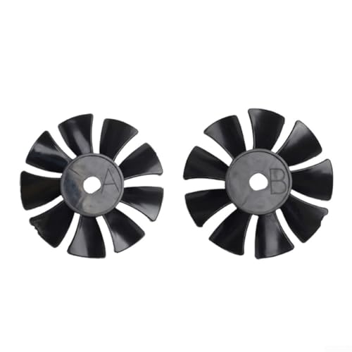 Juego de 2 aspas de ventilador de compresor de aire, ventiladores de refrigeración de plástico de 115 mm compatibles con motor de aceite y aire, piezas de repuesto de bajo ruido