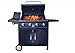 GTR Arrosto Extra Lux Barbecue a Pietra lavica 4 fuochi + 1 fornello Laterale