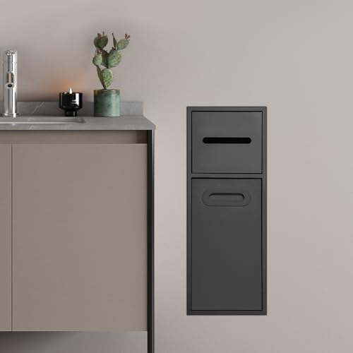 Caneca de basura rectangular para baño de 3 galones miniatura 6