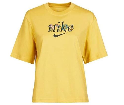 Nike DD1456-761 W NSW TEE Boxy Nature T-Shirt Womens Solar Flare XS