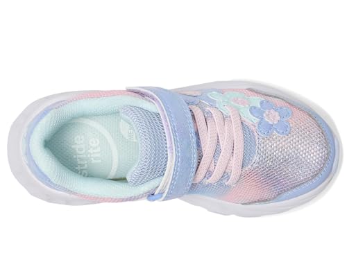 Stride Rite Sr Lighted Glimmer 2.0 (Little Kid) Sneaker, Blue, 2.5 Wide US Unisex2