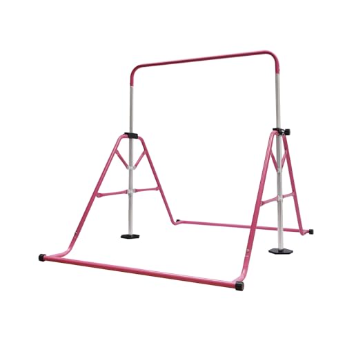 MELAQULY Gymnastikstange, Kinder Turnreck Gymnastik, Erweiterbare Junior-Heimausrüstung Stangen bis 80kg, Turnstangen Horizontale Training Gymnastics Bar for Kids