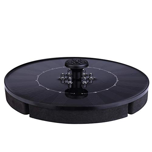Preisvergleich Produktbild Solar Springbrunnen, Teichpumpe Schwimmend mit 1.4W Monokristalline Solar Panel Springbrunnen Pumpe für Gartenteich Vogel-Bad, Fisch-Behälter, Kleiner Teich