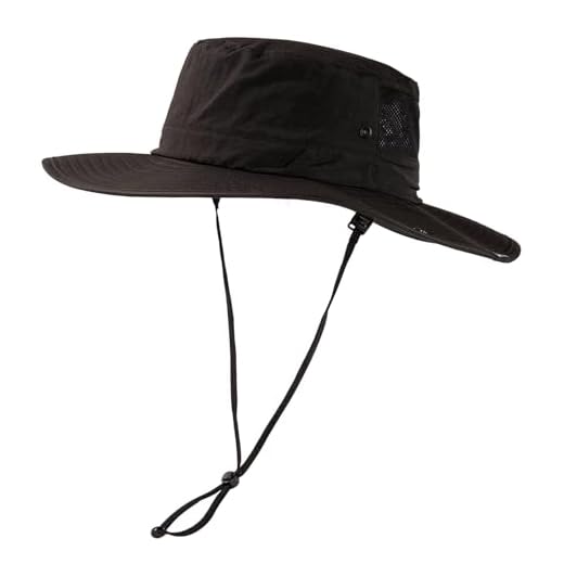 TOP-EX UPF 50 Wide Brim Sun Hat for Men Large Head Waterproof Breathable Bucket Hats for Hiking Fishing Travel Safari Walking Summer Sun Protection Foldable Outdoor Sun Hat for Big Heads Black XL/XXL
