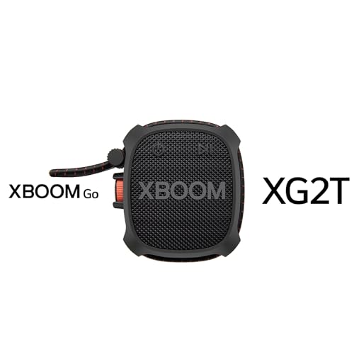 Image of LG XG2T XBOOM Go Wireless Speaker with Powerful Sound and up to 10 HRS of Battery, Adjustable String, IP67 with Miltary Standard Durable