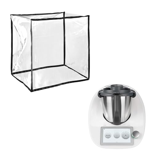 kwmobile Custodia Protettiva Antimacchia Compatibile con Thermomix Bimby TM5 / TM6 - Copertura Antipolvere TPU Robot Cucina - Cooking Blender Cover Trasparente