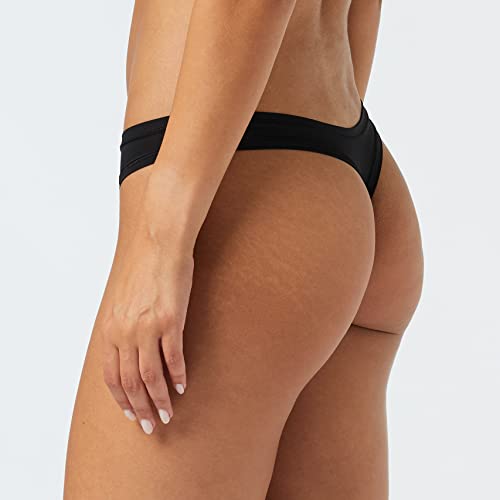Amazon Essentials Women's Thong Underwear, Pack Of 6, Black/Soft Petal, Medium #TOP3