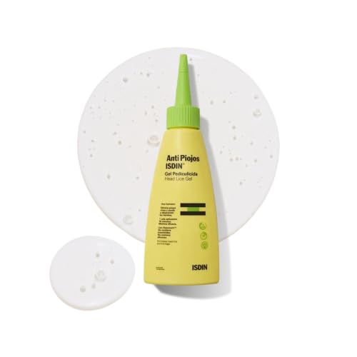 ISDIN Gel Pediculicida, Gel Antipiojos de uso Humano que Elimina Piojos y Liendres en 10 Minutos, Elimina Eficazmente los Piojos, 100 ml
