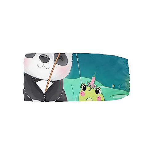 Image of Crib Bedding Set, 3pcs Nursery Crib Bed with Comforter Sheet & Skirt, Cute Panda Frog Printed for Baby Boys and Girls