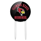Acrylic Illinois State Redbirds Cake Topper Party Decoration for Wedding Anniversary Birthday Graduation