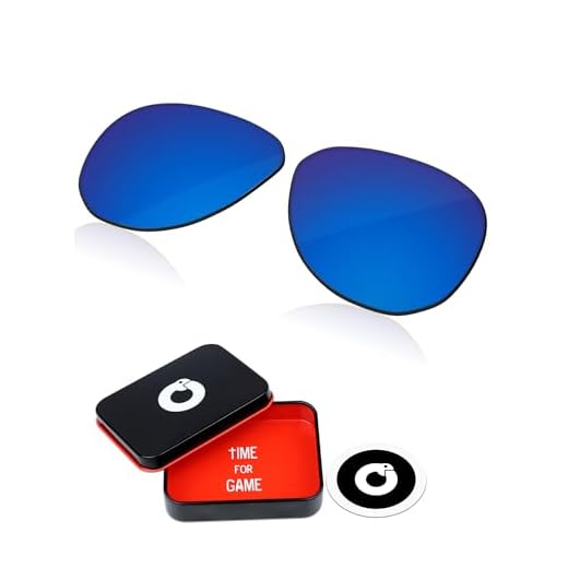 OWORK Lentes de reposição de policarbonato de 1,8 mm para óculos de sol Oakley Contrail OO4147 57 mm - Azul gelo