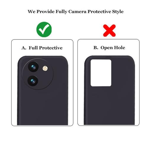 Image of A rtistque Back Cover Case for Vivo T3x 5G with Camera Protection | Shockproof TPU | Stylish Protective Design | Slim Fit | Ultra Matte | Vivo T3x 5G Back Cover - Black