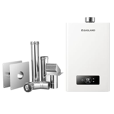 GASLAND 2.64 GPM Indoor Propane Gas Tankless Water Heater, 3" Stainless Steel Vent Pipe Kit for Gas Tankless Water Heaters