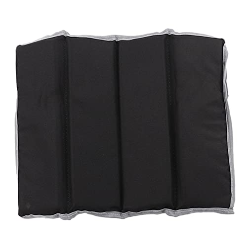 Folding Sit Mat, Oxford Cloth Seat Cushion Seat Pad Folding 28x8x7cm/11x3.1x2.8in Soft Portable Floor Sitting Mat Pad for Picnic Camping Beach (Black)