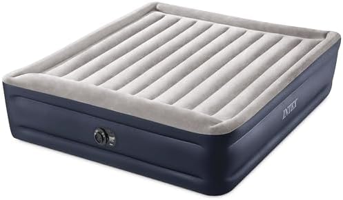 Intex King Air Mattress, Dura-Beam Plus 16.5" Inflatable Bed with Built-in Pump